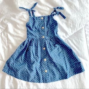 Crewcuts size 4 blue smocked summer dress